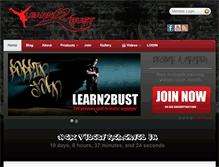 Tablet Screenshot of learn2bust.com